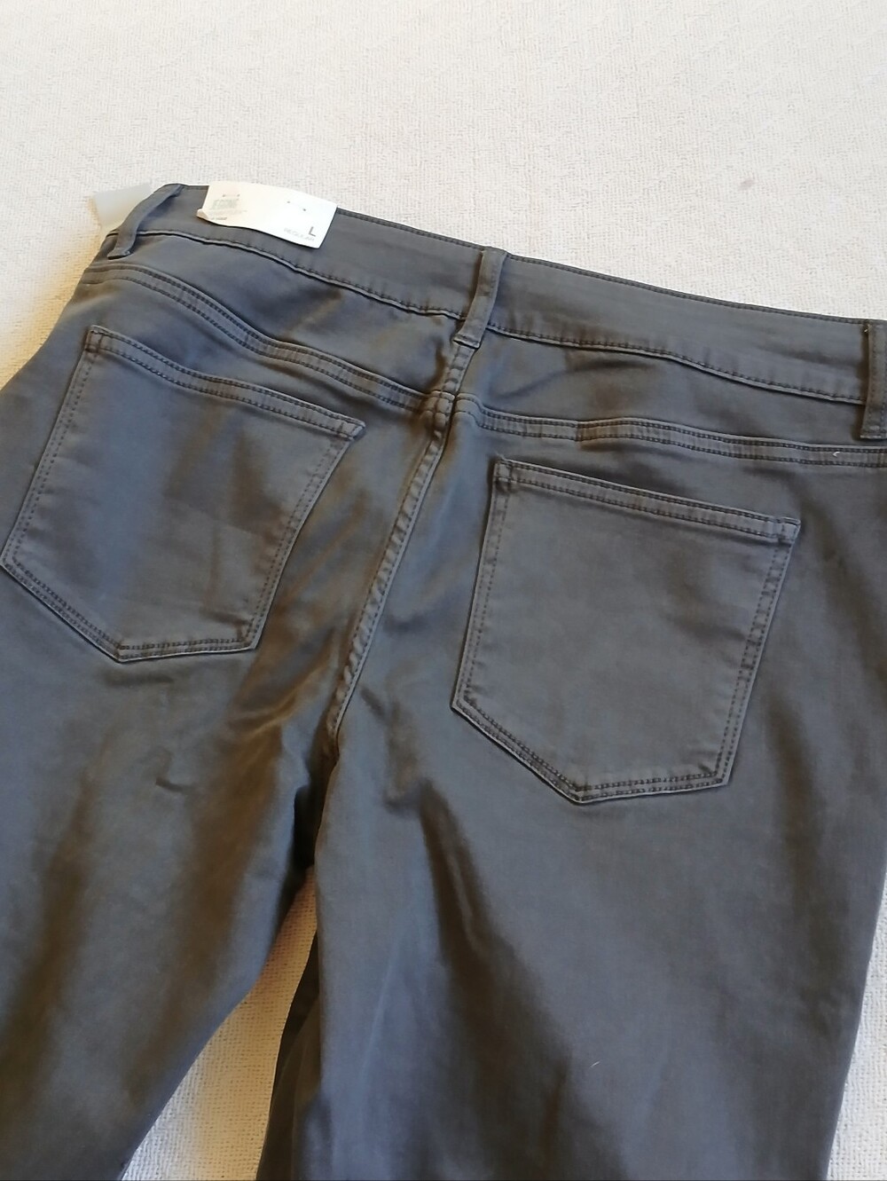 maurices ♡ jegging midrise denim flex gray large casual minimalist basics quiet - Picture 6 of 9